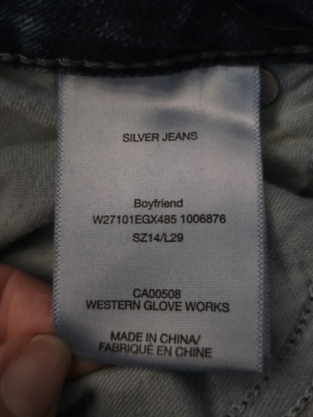 Silver Jeans Straight Womens Denim in Medium Blue Wash - Picture 4 of 4